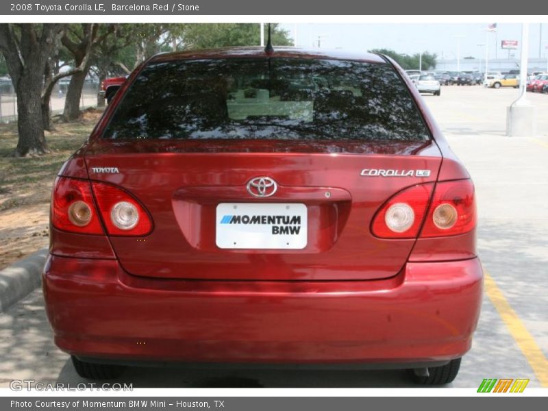 Barcelona Red / Stone 2008 Toyota Corolla LE