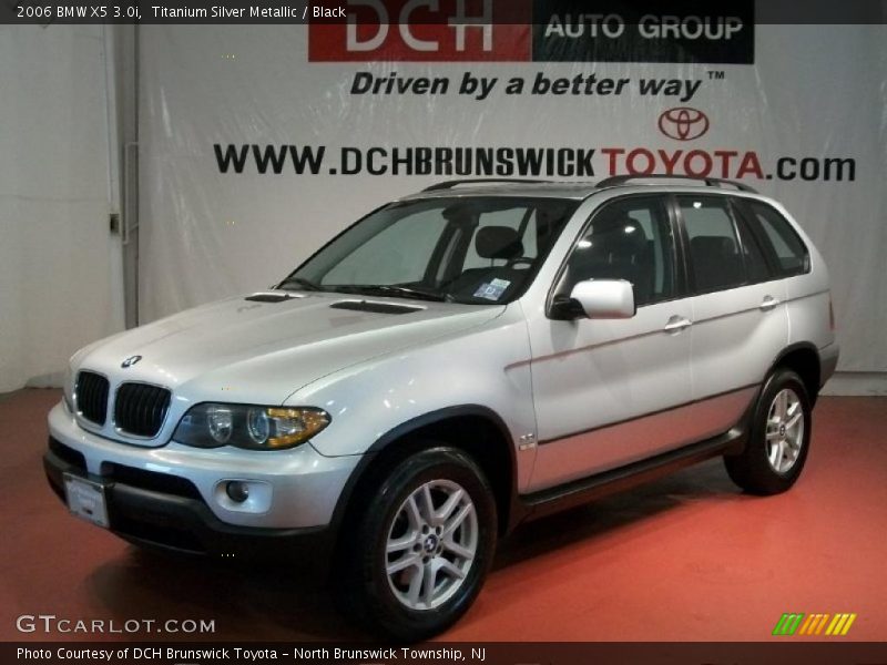 Titanium Silver Metallic / Black 2006 BMW X5 3.0i