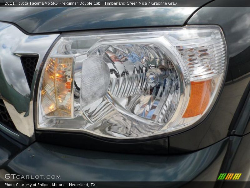 Timberland Green Mica / Graphite Gray 2011 Toyota Tacoma V6 SR5 PreRunner Double Cab