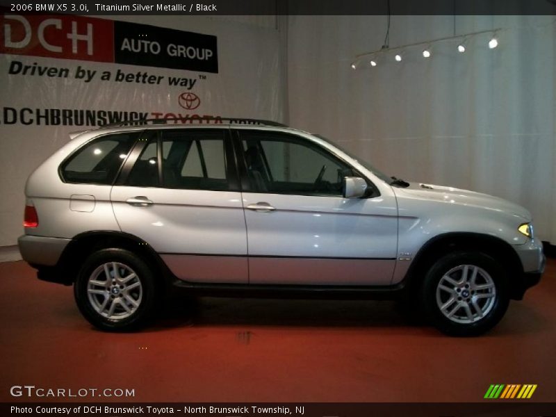 Titanium Silver Metallic / Black 2006 BMW X5 3.0i