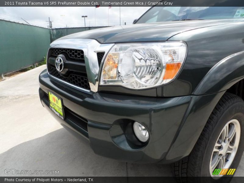 Timberland Green Mica / Graphite Gray 2011 Toyota Tacoma V6 SR5 PreRunner Double Cab