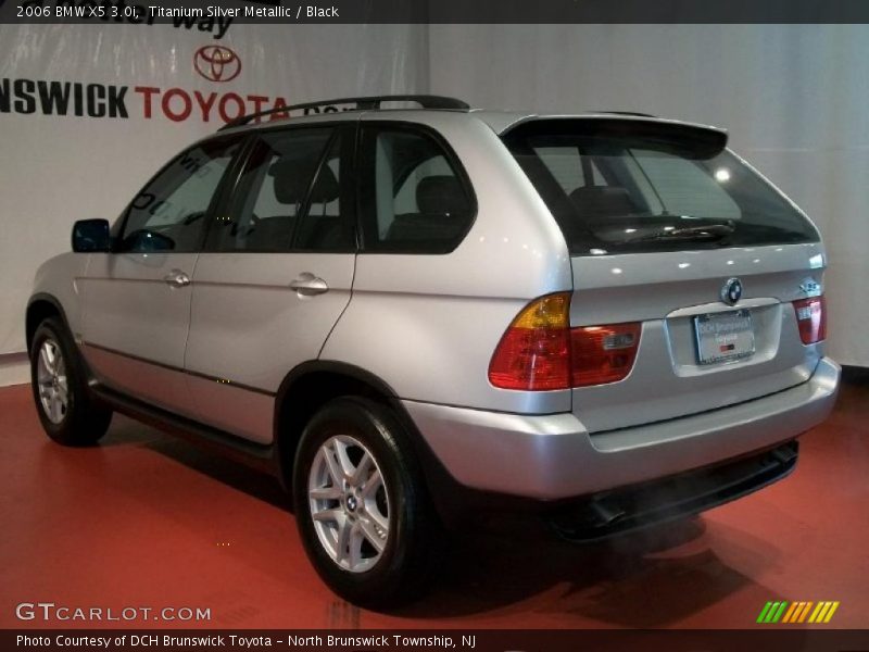 Titanium Silver Metallic / Black 2006 BMW X5 3.0i