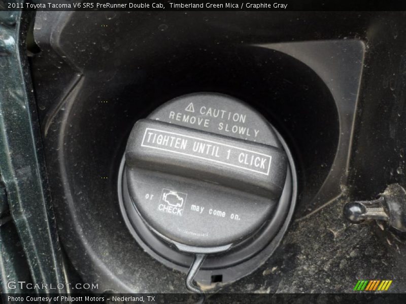 Timberland Green Mica / Graphite Gray 2011 Toyota Tacoma V6 SR5 PreRunner Double Cab