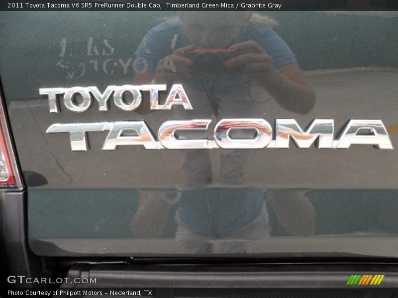 Timberland Green Mica / Graphite Gray 2011 Toyota Tacoma V6 SR5 PreRunner Double Cab