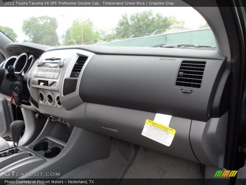 Timberland Green Mica / Graphite Gray 2011 Toyota Tacoma V6 SR5 PreRunner Double Cab