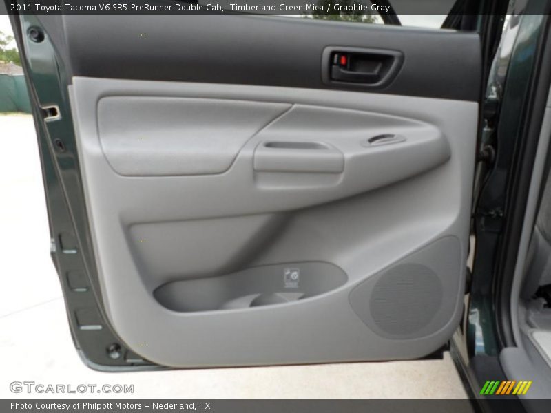 Timberland Green Mica / Graphite Gray 2011 Toyota Tacoma V6 SR5 PreRunner Double Cab