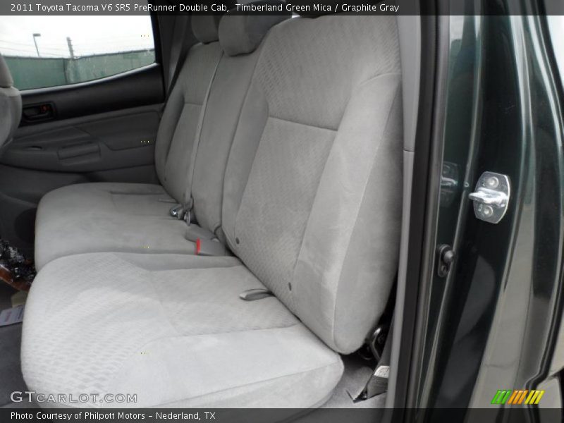 Timberland Green Mica / Graphite Gray 2011 Toyota Tacoma V6 SR5 PreRunner Double Cab