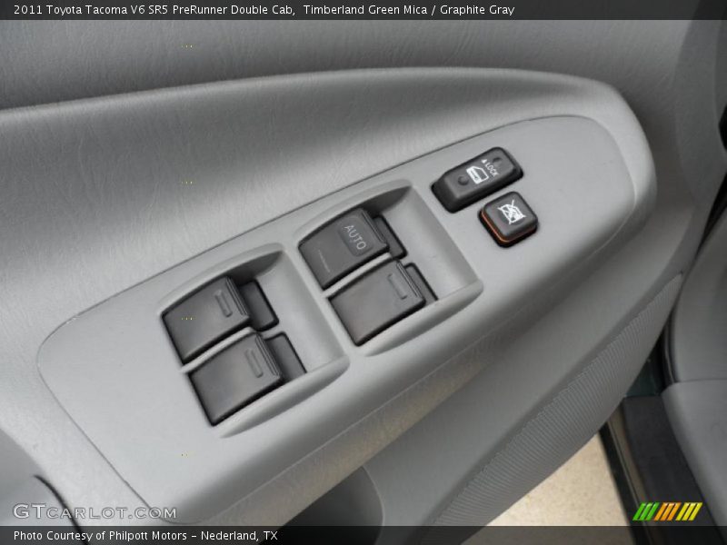 Timberland Green Mica / Graphite Gray 2011 Toyota Tacoma V6 SR5 PreRunner Double Cab