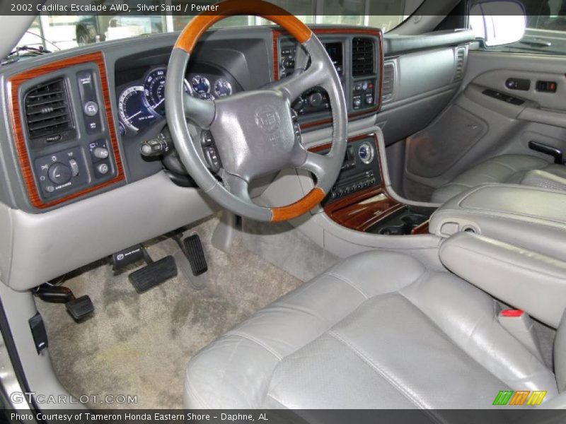 Silver Sand / Pewter 2002 Cadillac Escalade AWD
