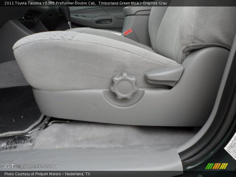 Timberland Green Mica / Graphite Gray 2011 Toyota Tacoma V6 SR5 PreRunner Double Cab