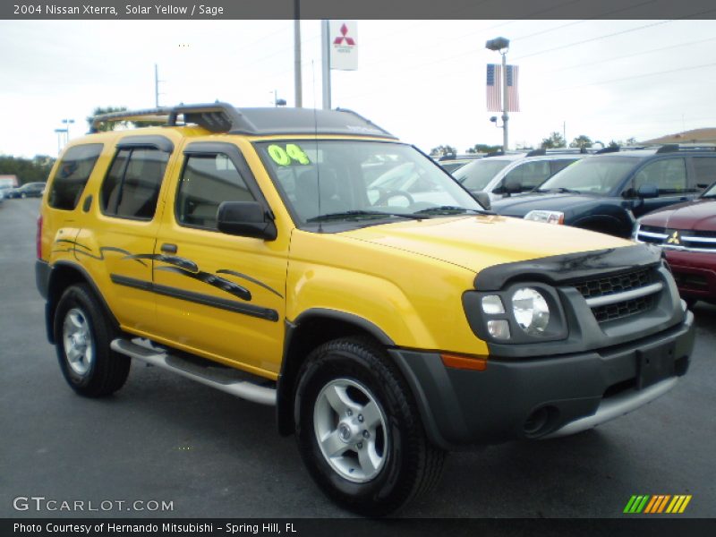 Solar Yellow / Sage 2004 Nissan Xterra