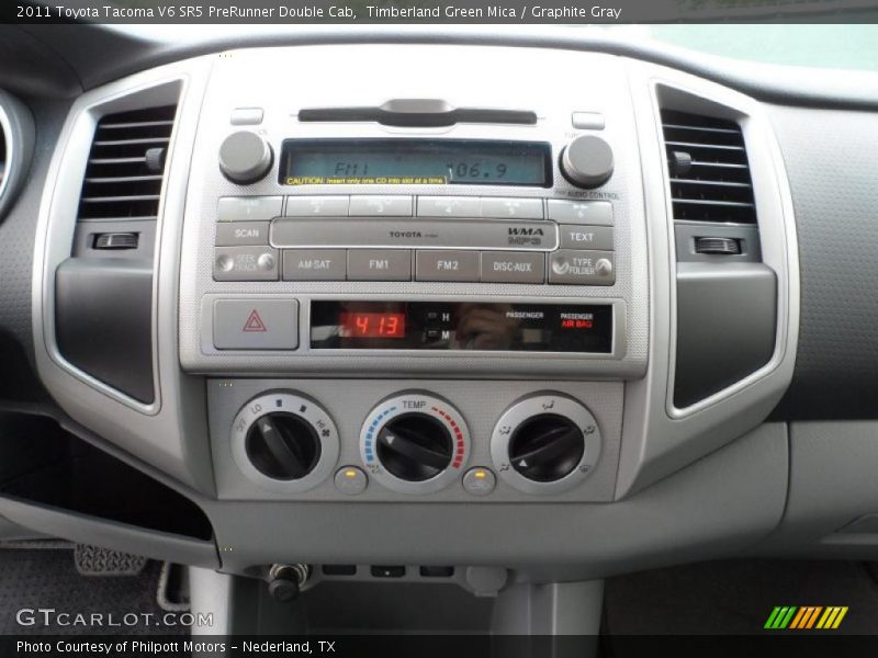 Timberland Green Mica / Graphite Gray 2011 Toyota Tacoma V6 SR5 PreRunner Double Cab