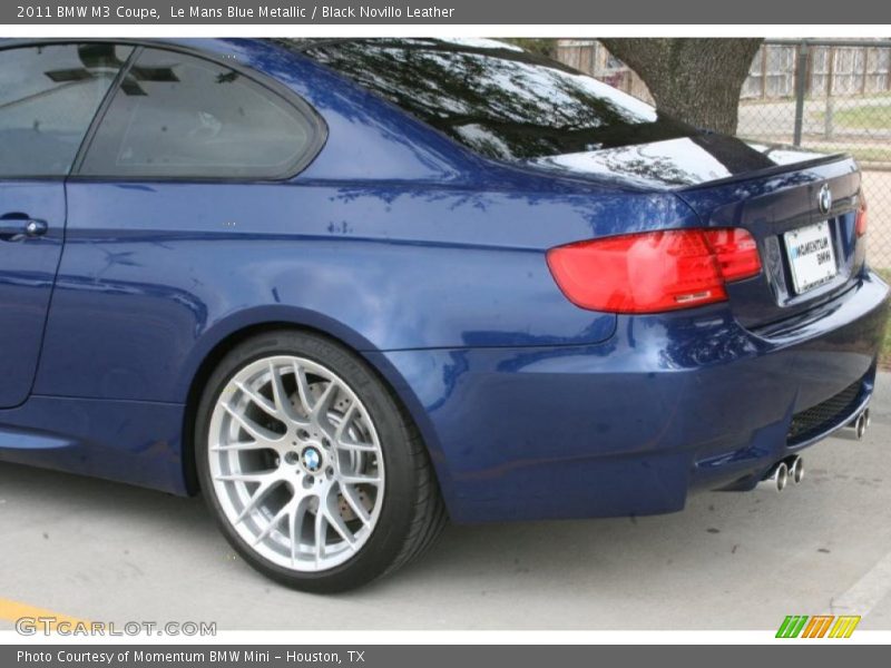 Le Mans Blue Metallic / Black Novillo Leather 2011 BMW M3 Coupe