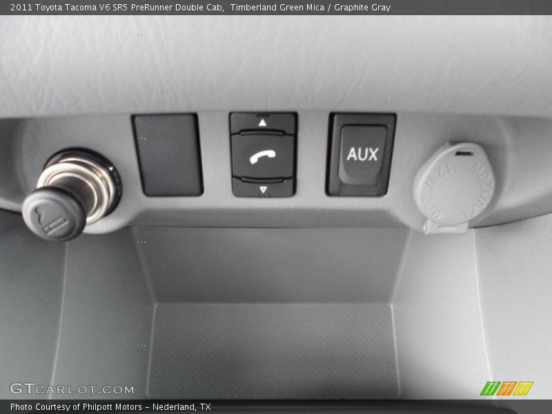 Timberland Green Mica / Graphite Gray 2011 Toyota Tacoma V6 SR5 PreRunner Double Cab