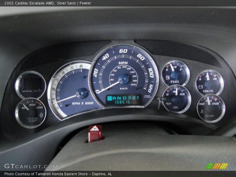 Silver Sand / Pewter 2002 Cadillac Escalade AWD
