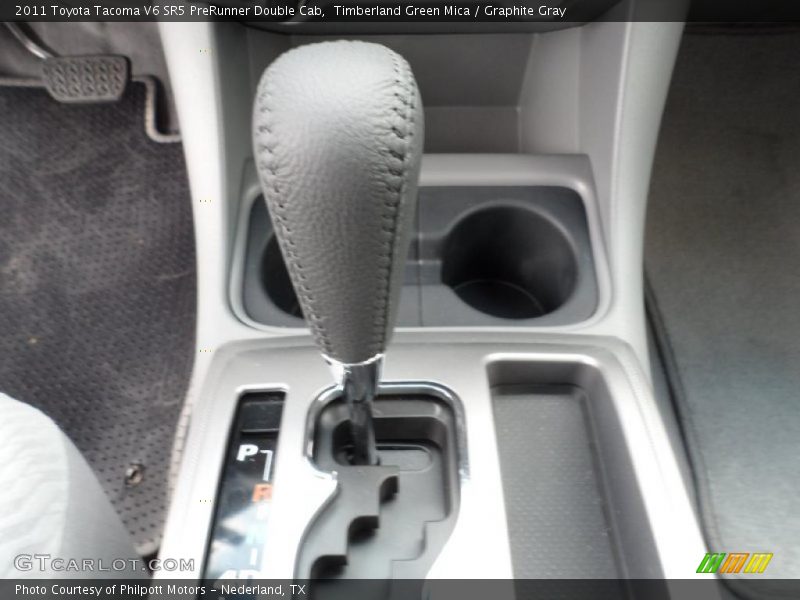 Timberland Green Mica / Graphite Gray 2011 Toyota Tacoma V6 SR5 PreRunner Double Cab