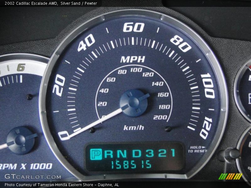 Silver Sand / Pewter 2002 Cadillac Escalade AWD