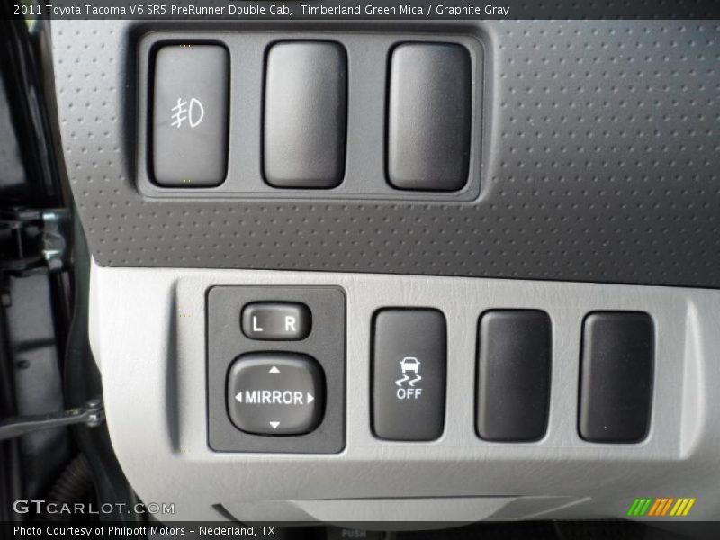 Timberland Green Mica / Graphite Gray 2011 Toyota Tacoma V6 SR5 PreRunner Double Cab