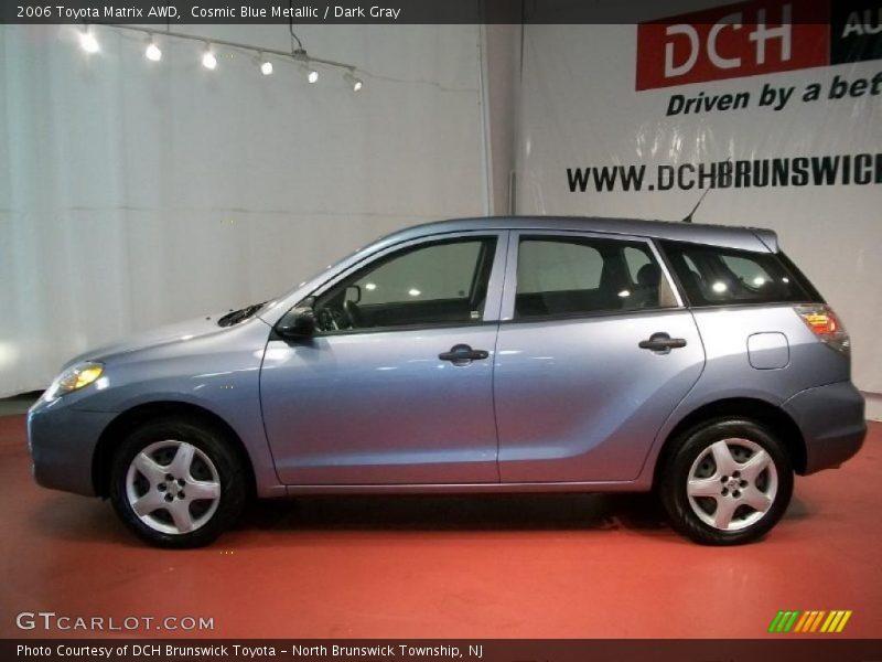 Cosmic Blue Metallic / Dark Gray 2006 Toyota Matrix AWD