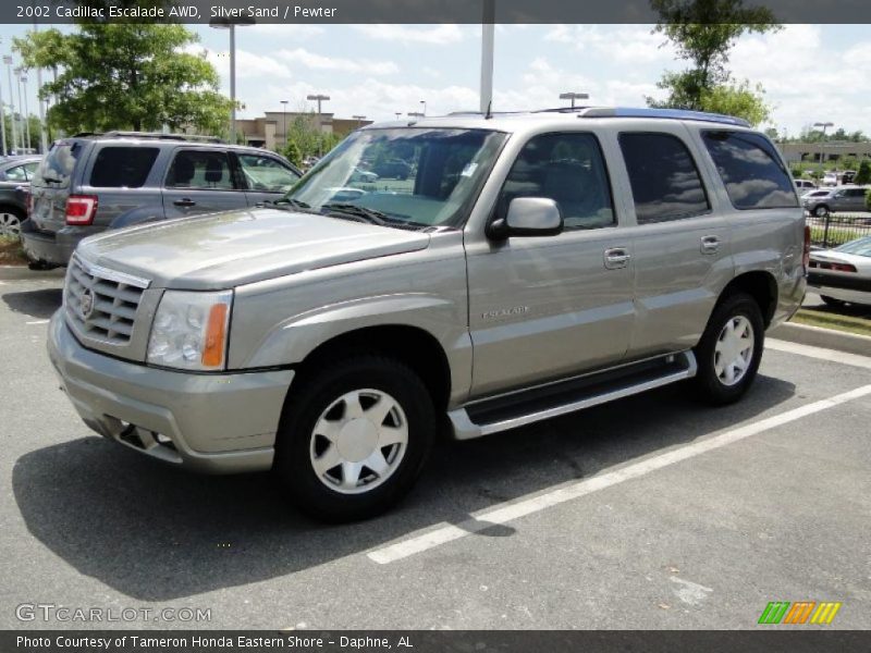 Silver Sand / Pewter 2002 Cadillac Escalade AWD