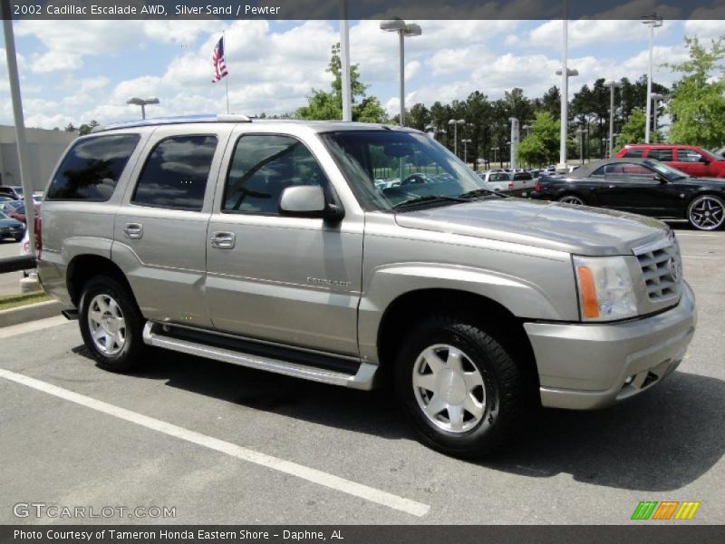 Silver Sand / Pewter 2002 Cadillac Escalade AWD