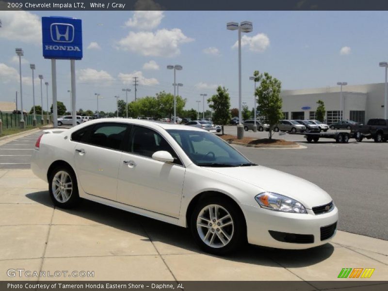 White / Gray 2009 Chevrolet Impala LTZ