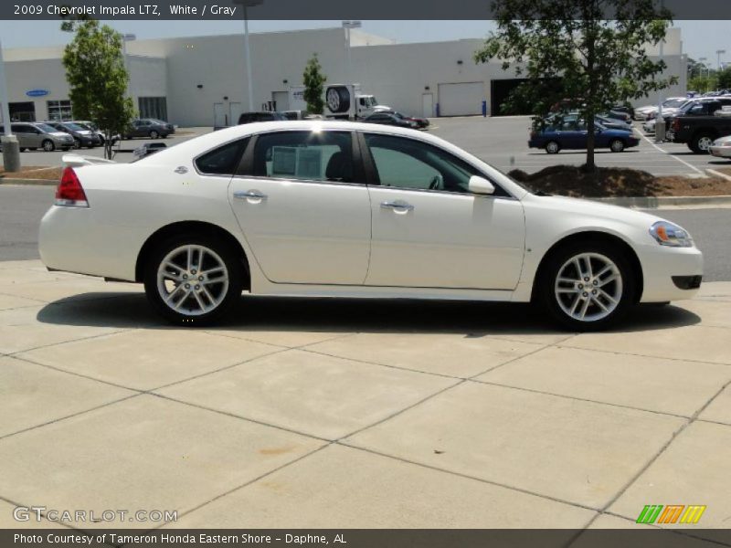 White / Gray 2009 Chevrolet Impala LTZ