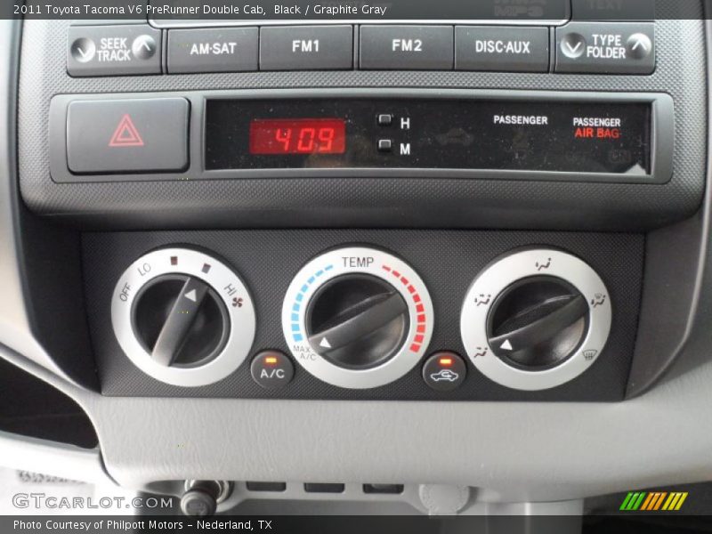 Black / Graphite Gray 2011 Toyota Tacoma V6 PreRunner Double Cab