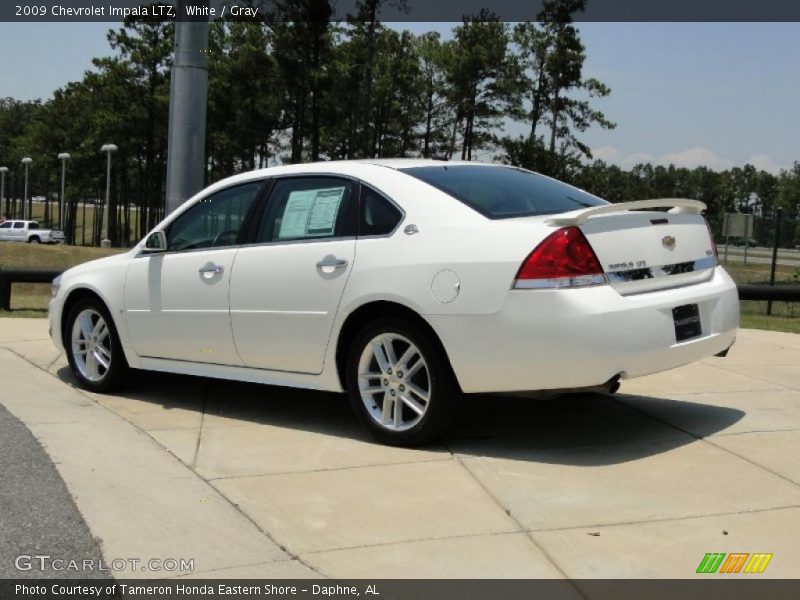White / Gray 2009 Chevrolet Impala LTZ