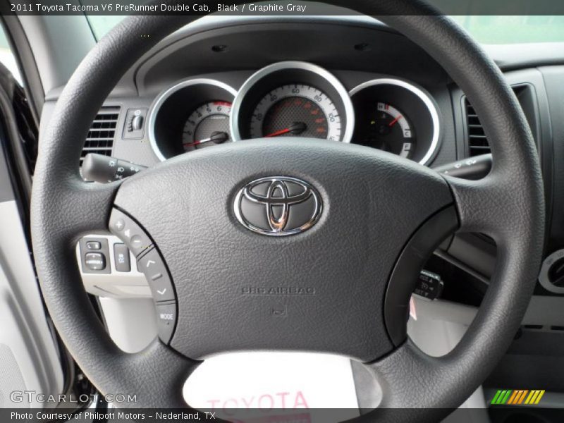 Black / Graphite Gray 2011 Toyota Tacoma V6 PreRunner Double Cab