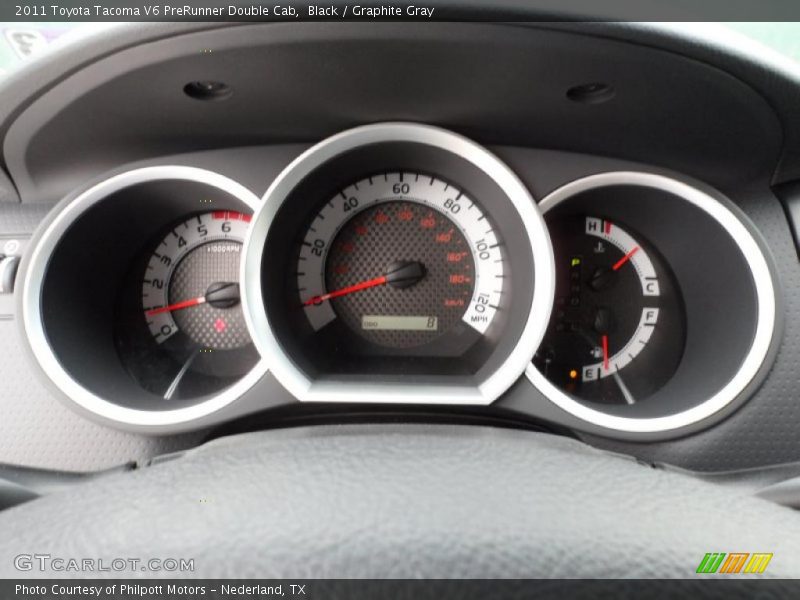 Black / Graphite Gray 2011 Toyota Tacoma V6 PreRunner Double Cab