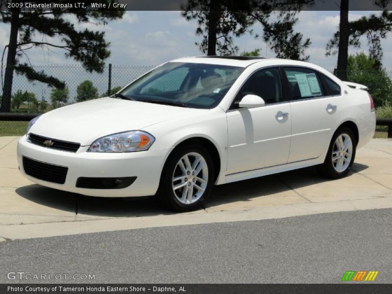 White / Gray 2009 Chevrolet Impala LTZ