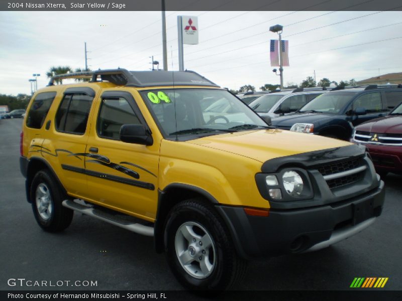 Solar Yellow / Sage 2004 Nissan Xterra