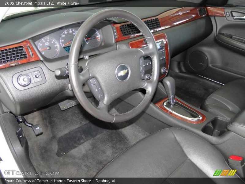White / Gray 2009 Chevrolet Impala LTZ