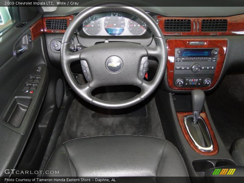 White / Gray 2009 Chevrolet Impala LTZ