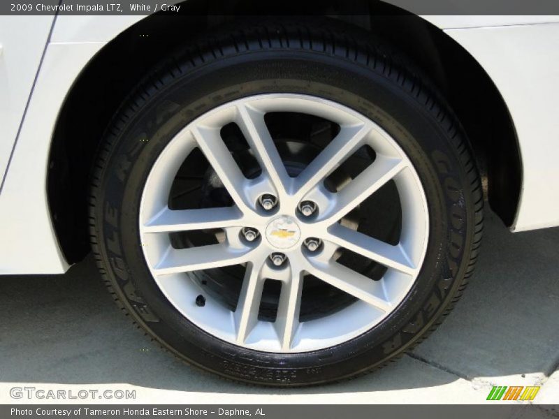 White / Gray 2009 Chevrolet Impala LTZ