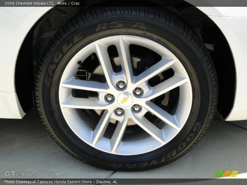 White / Gray 2009 Chevrolet Impala LTZ