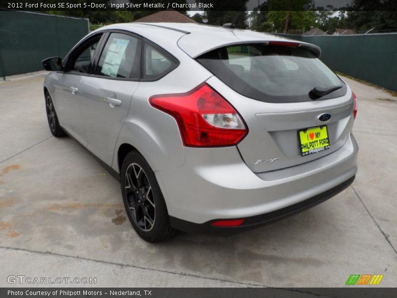 Ingot Silver Metallic / Charcoal Black 2012 Ford Focus SE Sport 5-Door