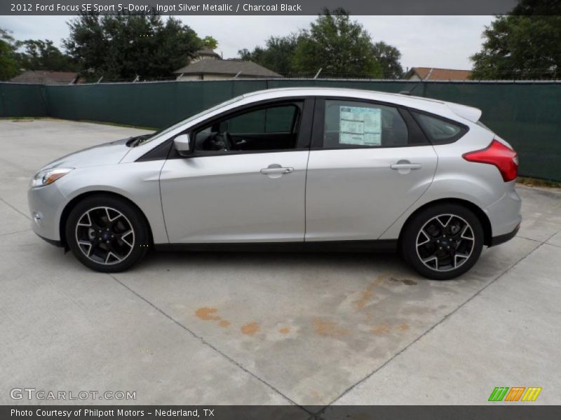 Ingot Silver Metallic / Charcoal Black 2012 Ford Focus SE Sport 5-Door