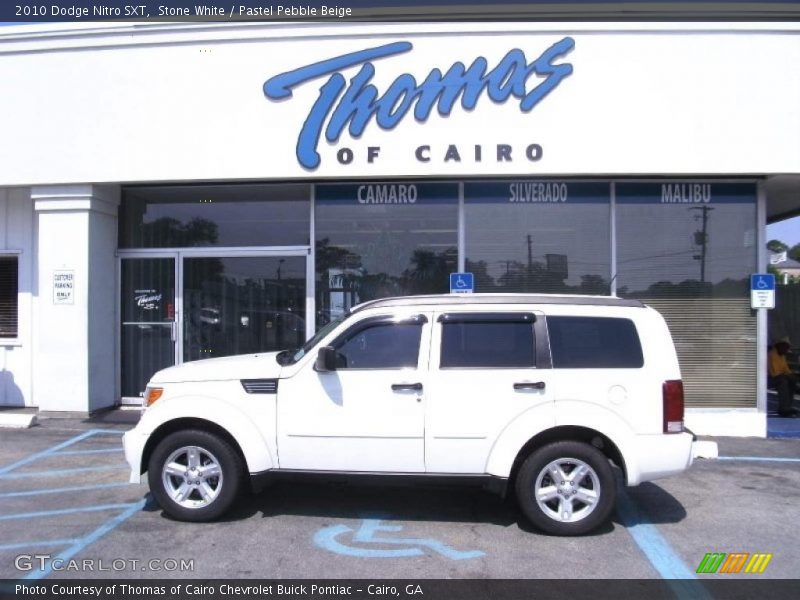 Stone White / Pastel Pebble Beige 2010 Dodge Nitro SXT