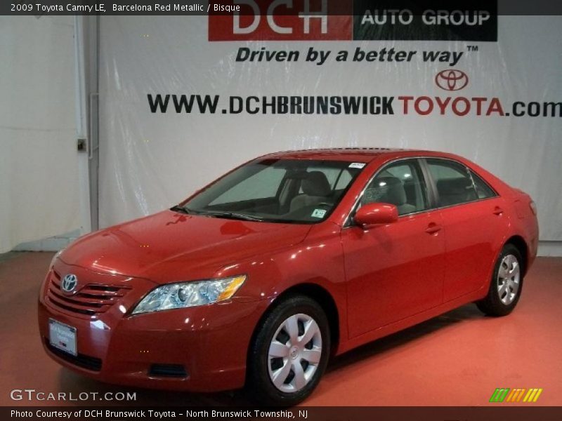 Barcelona Red Metallic / Bisque 2009 Toyota Camry LE