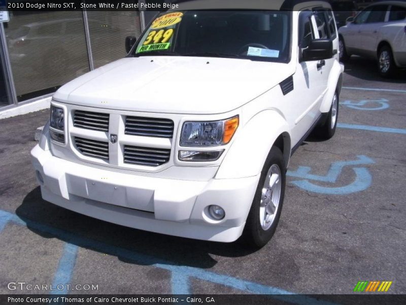 Stone White / Pastel Pebble Beige 2010 Dodge Nitro SXT