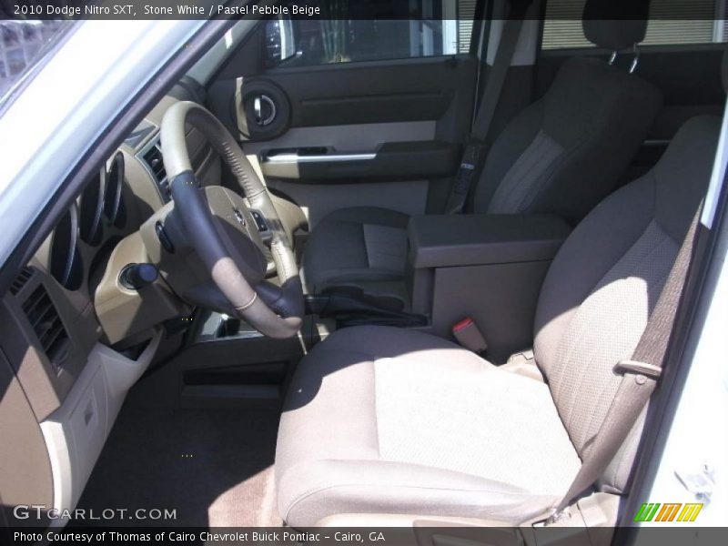 Stone White / Pastel Pebble Beige 2010 Dodge Nitro SXT