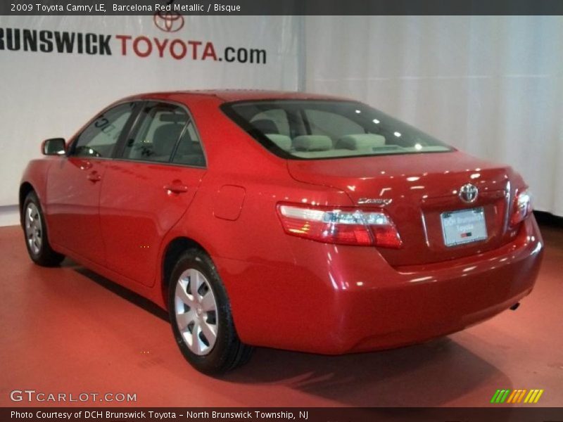 Barcelona Red Metallic / Bisque 2009 Toyota Camry LE