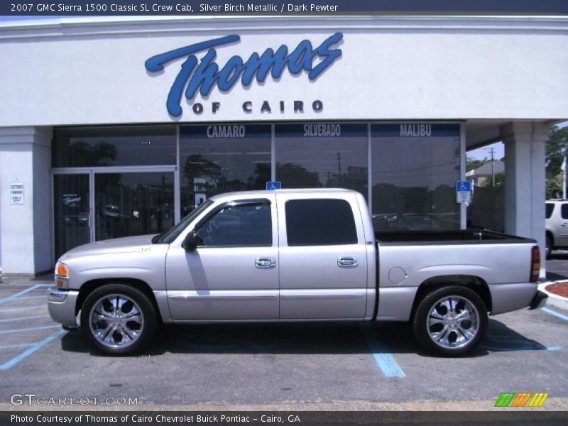 Silver Birch Metallic / Dark Pewter 2007 GMC Sierra 1500 Classic SL Crew Cab