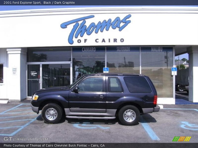 Black / Dark Graphite 2001 Ford Explorer Sport