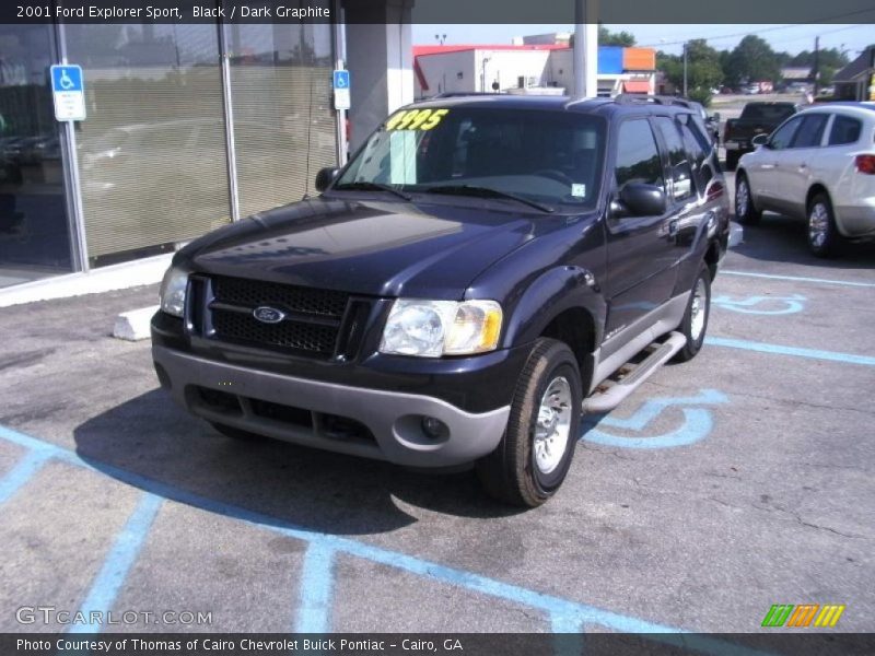 Black / Dark Graphite 2001 Ford Explorer Sport