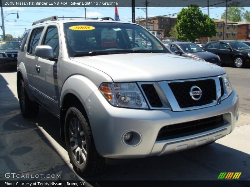 Silver Lightning / Graphite 2008 Nissan Pathfinder LE V8 4x4