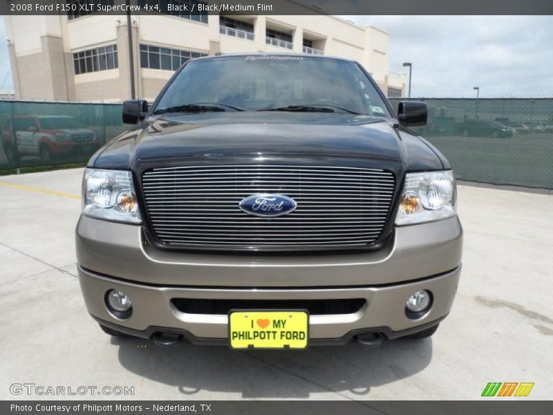 Black / Black/Medium Flint 2008 Ford F150 XLT SuperCrew 4x4