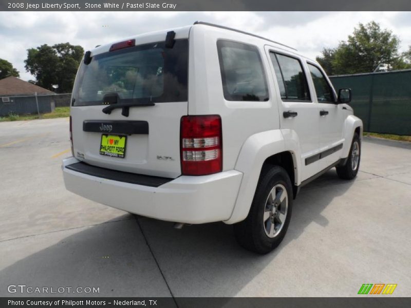 Stone White / Pastel Slate Gray 2008 Jeep Liberty Sport